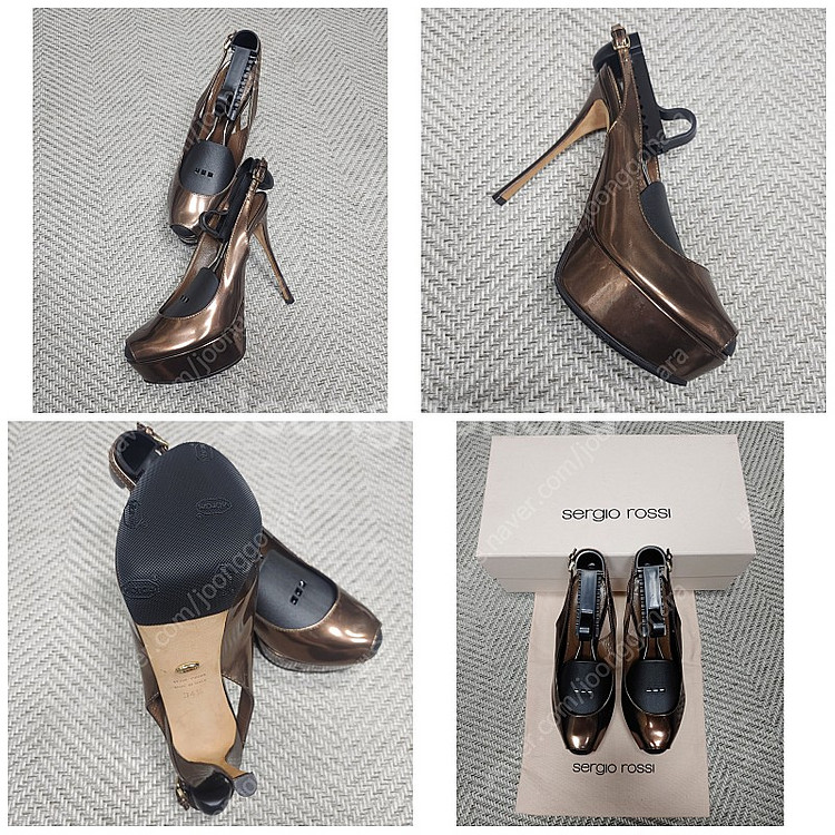 (정품) 세르지오로시 슬링백 / sergio rossi / 메탈릭브라운 / 비브람 보강 / 새거라 보셔도 / 샤넬 ...--0