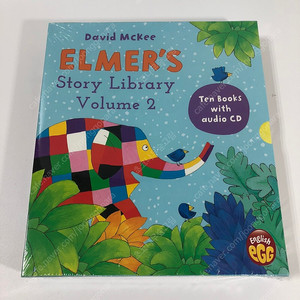 잉글리시에그 엘머 Vol.2 10권 영어원서 Elmer 세트 미개봉 새책 (잉글리시에그 음원 스티커 포함) 잠수네 영어그림책 4단계