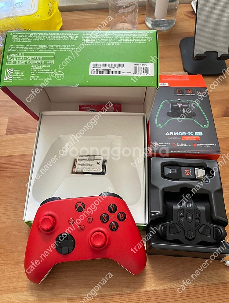 xbox 4세대 패드(레드)/armor-x pro(블랙... | XBOX | 중고나라