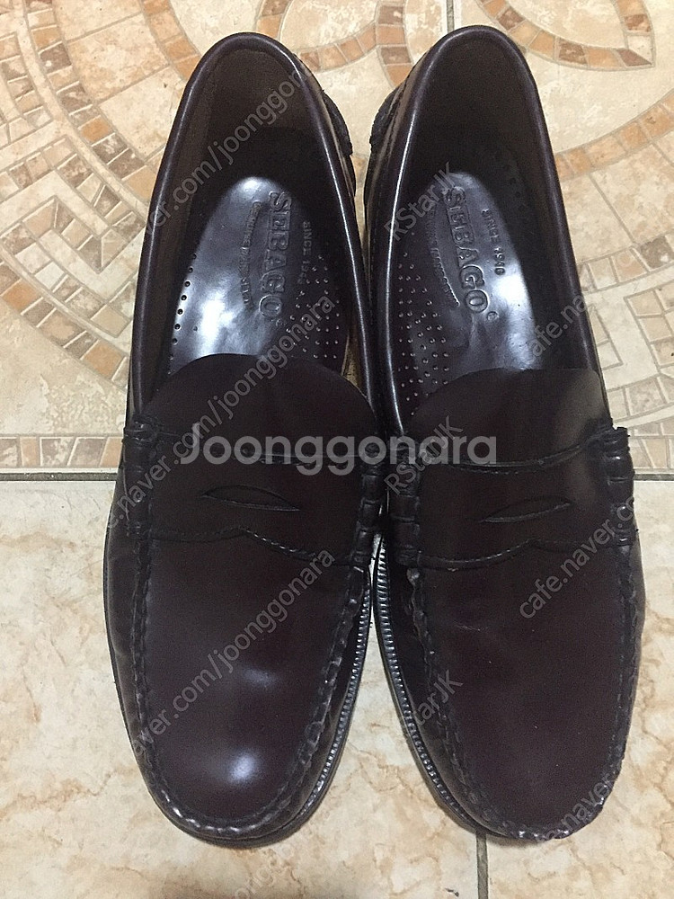 세바고 페니로퍼 버건디 색상 판매합니다. 사이즈 275mm--4