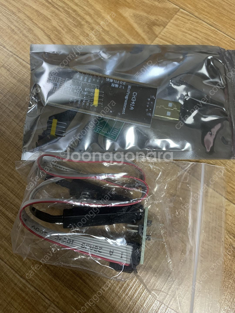 롬라이터 + 집게 새제품 ch341a 직구티비 로컬변경--0