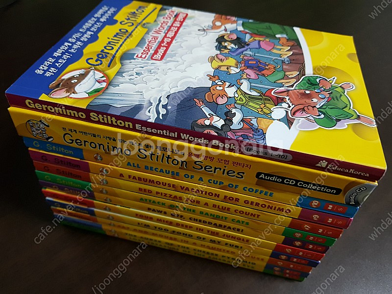 geronimo stilton 10권 책 , 시디, 워드북1권--0