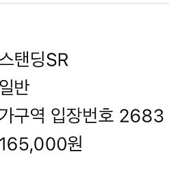 싸이 흠뻑쇼 인천 스탠딩SR 2000번대