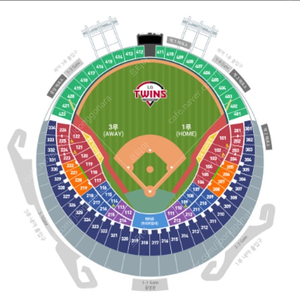 6월16일(금)LG VS 두산 3루 오렌지 4연석