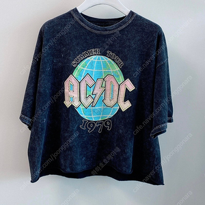 빈티지 AC/DC 2019 크롭티