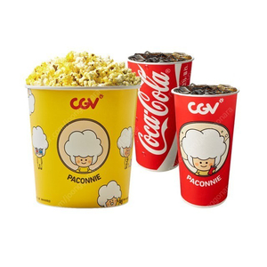 CGV 콤보 쿠폰 팔아요 - 팝콘(L) 1+음료 2 (8천원)