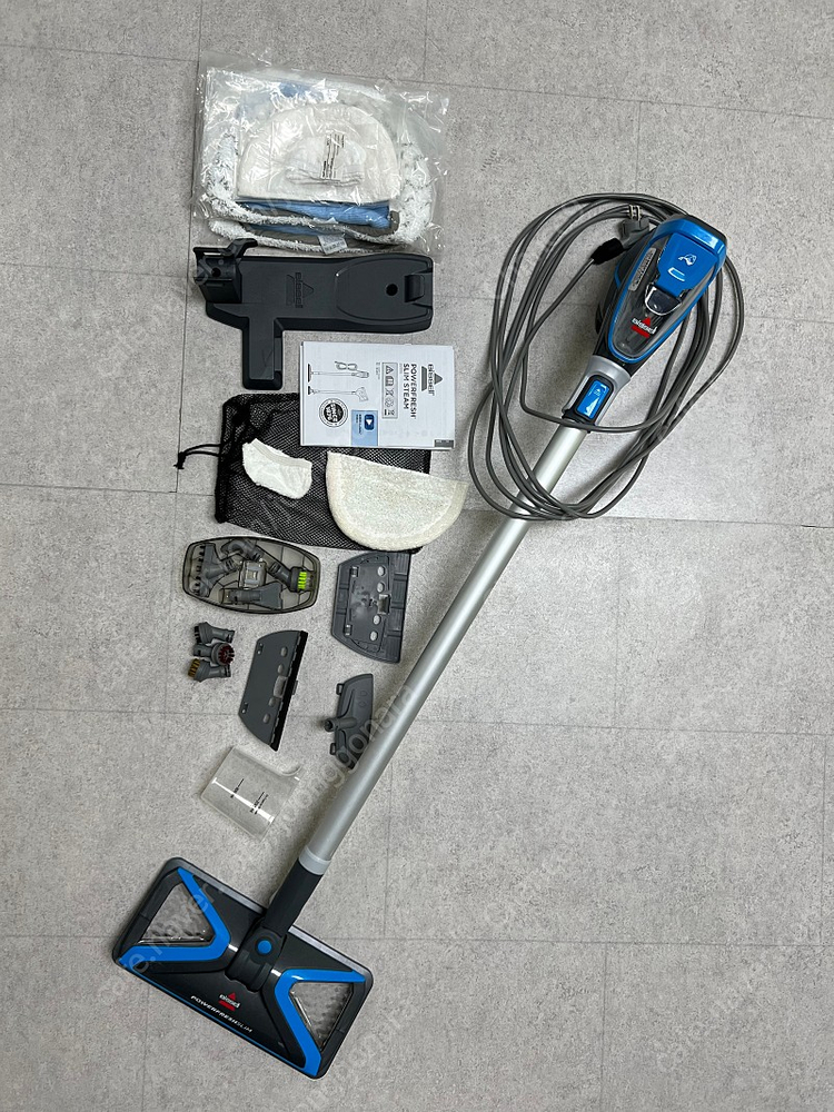 비쎌 슬림 스팀청소기 BA-BS2233S 그레이블루 판매합니다.--4