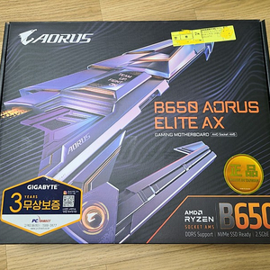 [미개봉, 개인] 기가바이트 GIGYBYTE B650 AORUS ELITE AX 미개봉 새제품 판매