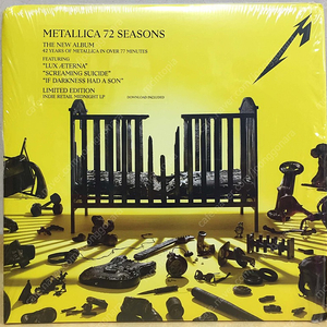 LP ; metallica - 72 seasons 메탈리카 음반 컬러 비닐 헤비메탈