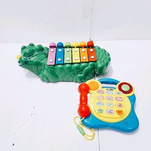 [중고] 피셔프라이스 악어실로폰, 아기전화기