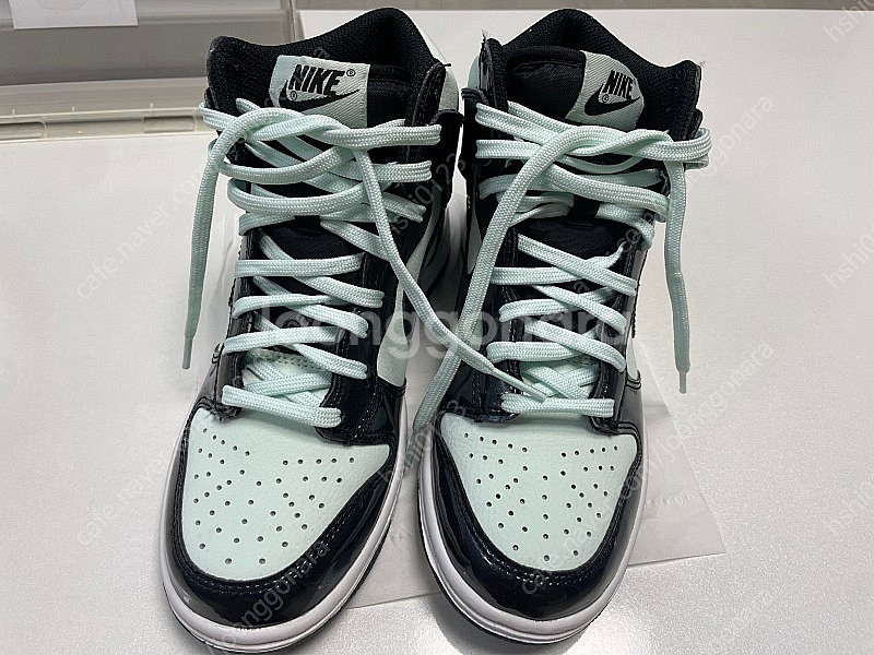 나이키 덩크 하이 베얼리 그린 GS 3.5y 225사이즈--1