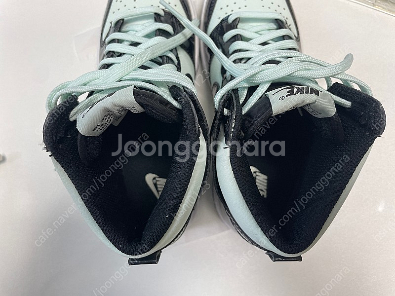 나이키 덩크 하이 베얼리 그린 GS 3.5y 225사이즈--3