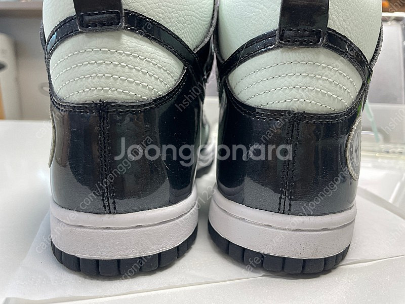 나이키 덩크 하이 베얼리 그린 GS 3.5y 225사이즈--4