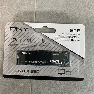 PNY CS1031 Gen3 M.2 NVMe 2TB (제이씨현) 미개봉 판매