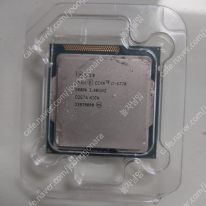 CPU I7 3770 + 4GB 12800 메모리2개 일괄 팝니다.