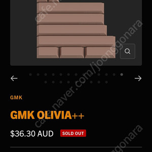 GMK olivia++ dark kit & space bars kit