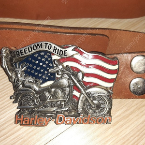 할리 데이비슨 빈티지 벨트 harley davidson freedom to ride 1991