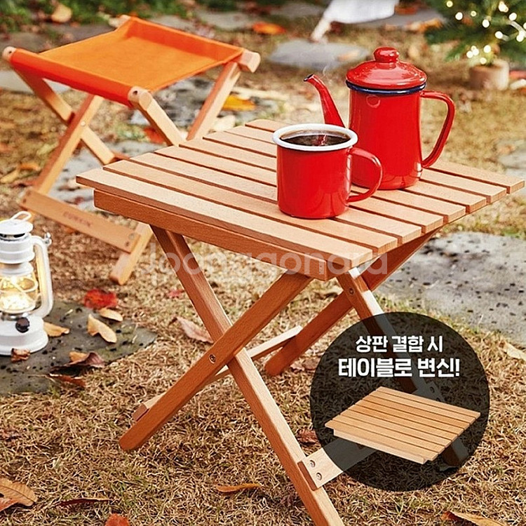 던킨×브루클린웍스 멀티 우드 스툴 팝니다~--1