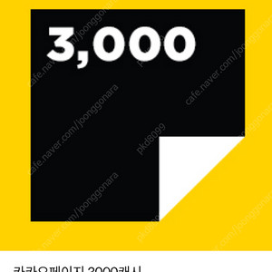 카카어페이지 3000캐시 팝니다.