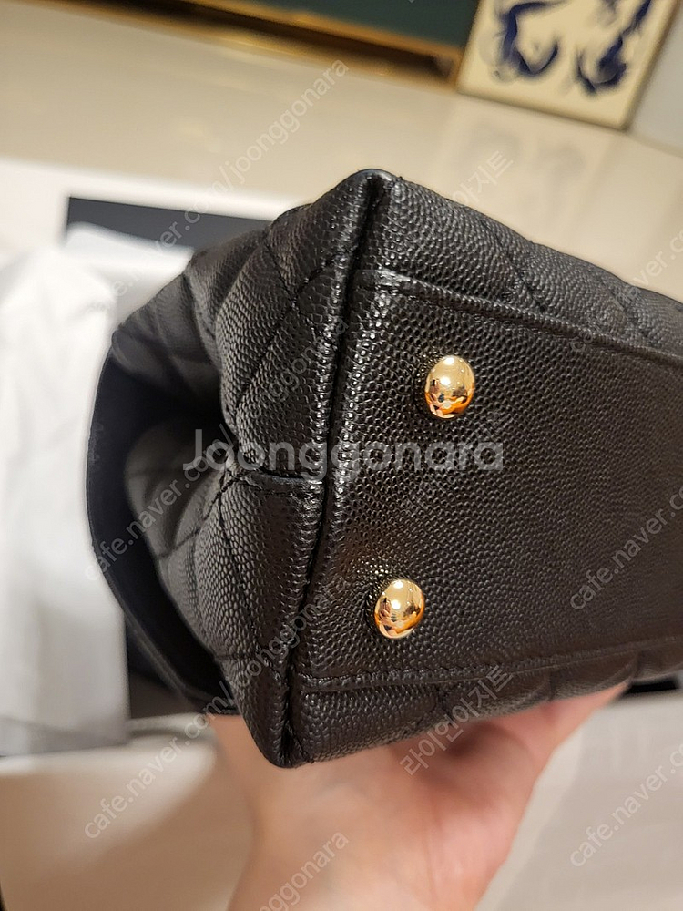 샤넬 코코핸들 스몰(구 스몰.현 미듐) 블랙(블랙기본핸들) 내장칩--6