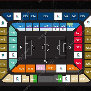 대한민국 vs 엘살바도르 (6.20) 2등석S 티켓 단석 W46구역