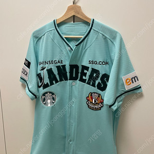 SSG 스타벅스 민트색 유니폼-최정마킹(100), 두산 레플리카 홈유니폼(100) 판매