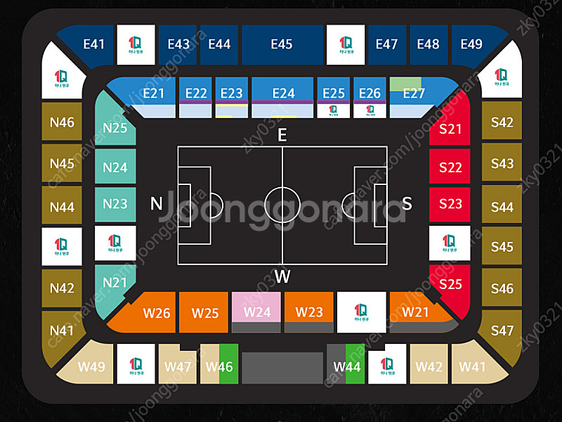 (선발송) 대한민국 vs 엘살바도르 대전 축구 3등석 2연석 4연석 양도합니다--0