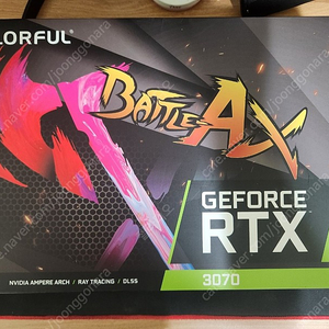 컬러풀 RTX3070 토마호크 그래픽카드 팝니다.