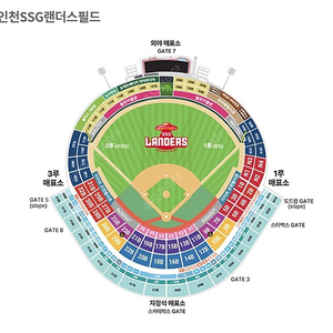 6/16일(금) 랜더스필드 SSG랜더스 vs 롯데자이언츠 3루 응원지정석 양도 (2연석)