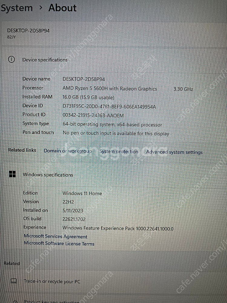 레노버 리전5 17인치 게이밍 노트북 RTX3060 부...--7