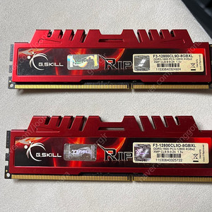 G.SKILL RIP DDR3 12800 8기가 (4gx2)