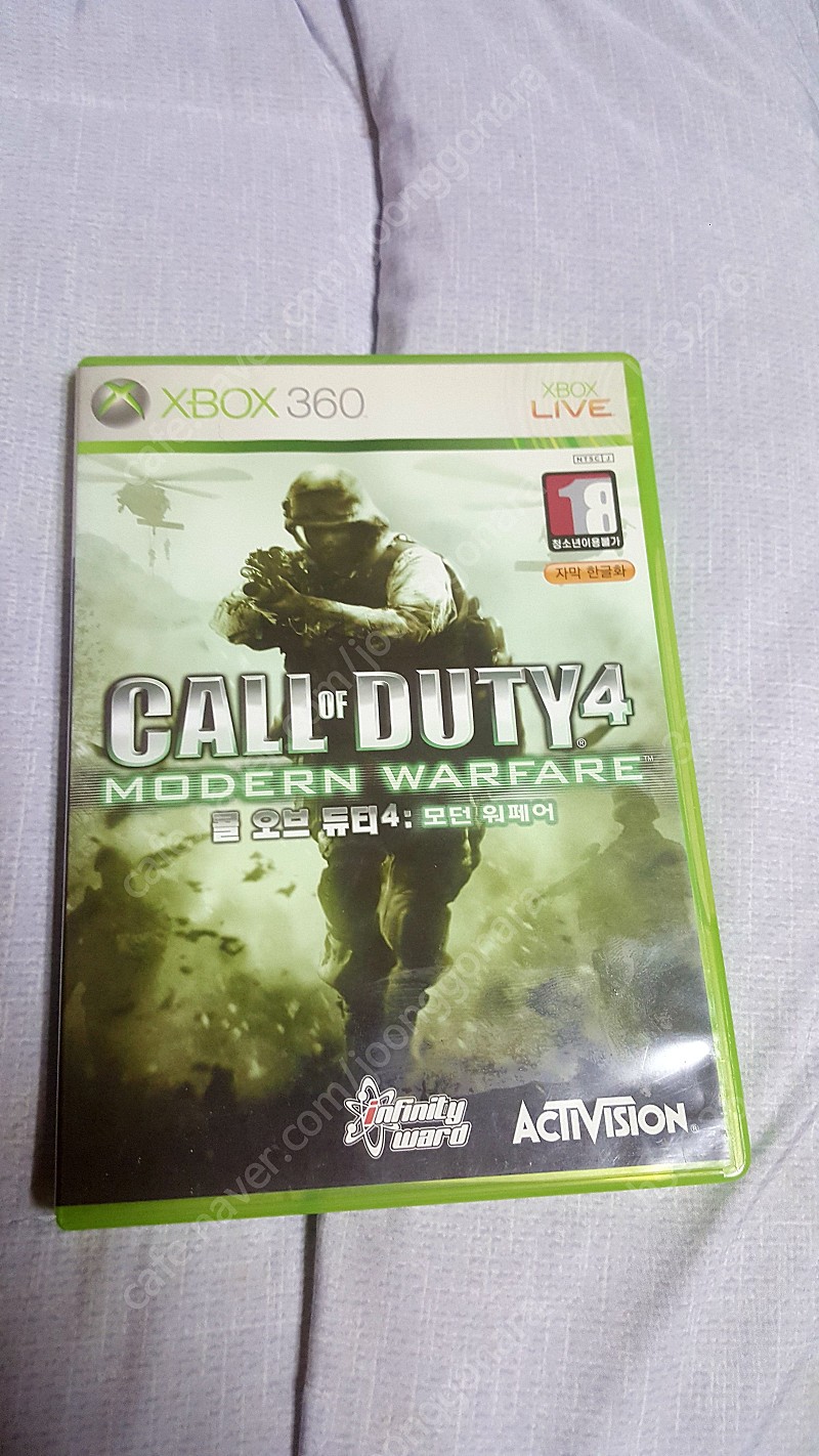 XBOX360 콜오브듀티4 모던워페어 정발 한글자막팝니