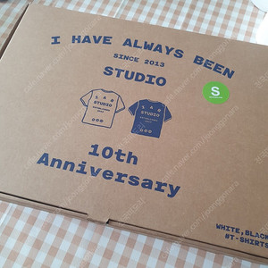 아이앱 스튜디오 10주년 티셔츠 S(새상품)
