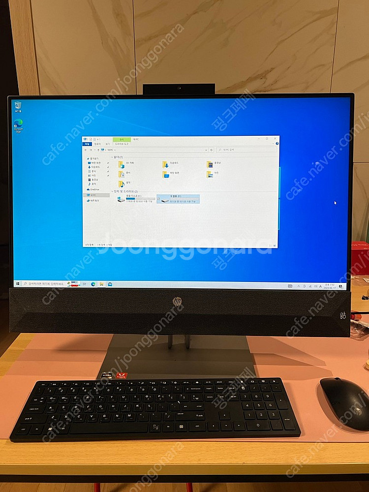 HP 27인치 고성능 올인원 PC 판매 합니다. (윈도...--1