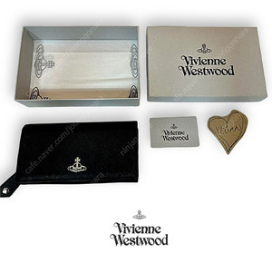 정품비비안웨스트우드 구체 로고 사피아노 가죽 장지갑 Vivienne Westwood