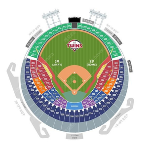 6월25일 LG트윈스 VS 롯데자이언츠 3루 테이블석 112블럭 2열 2연석 양도합니다