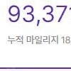 하나투어 마일리지 93,000 마일리지 - 83000원 판매합니다.