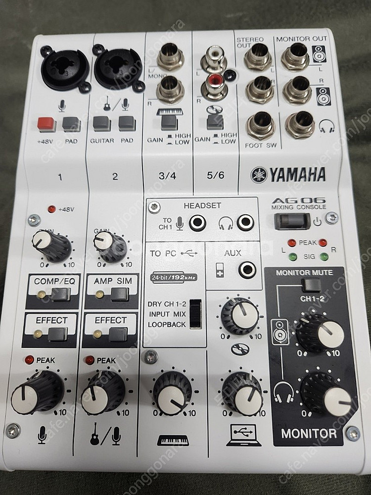 야마하 AG06 판매. YAMAHA AG06 오인페 믹... | 오디오/홈시어터 | 중고나라