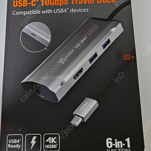 [신품]j5 create 썬더볼트 USB 멀티 허브 판매합니다.(4K60p HDMI, USB4, 100WPD, 10Gbps LAN)