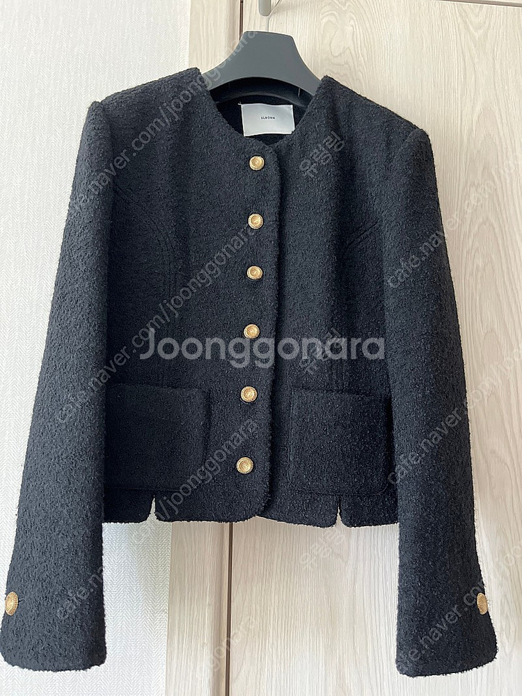 엘보른 트위드 Aubery tweed jacket 36...--2