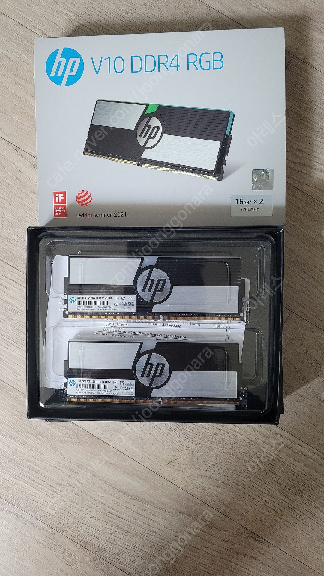 HP V10 DDR43200 CL14 RGB 32GB... CPU/메인보드 중고나라