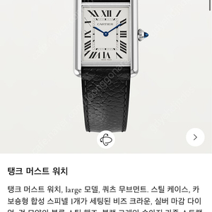 까르띠에 Cartier 탱크 (라지) 미개봉 새제품