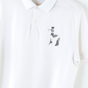 (XXL) 헤지스 반팔 카라 티셔츠 면 골프운동 화이트