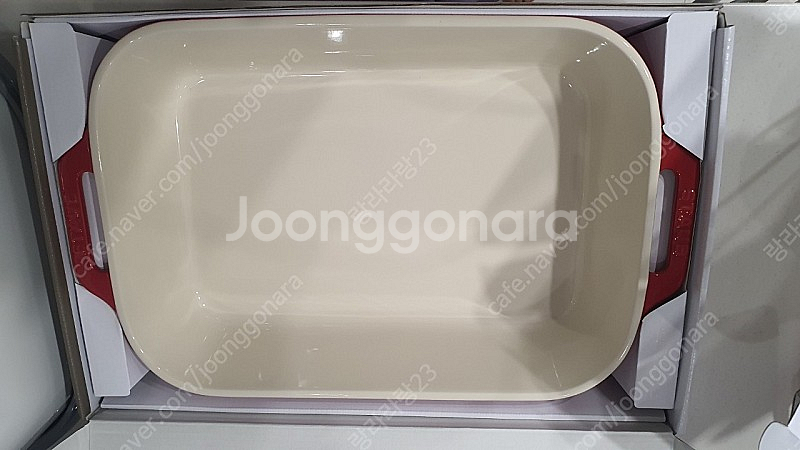 새제품 스타우브 사각그라탕기 체리 급처--0