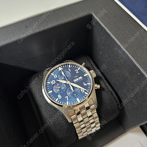 IWC 파일럿 워치 크로노그래프 IW3777-17 43mm 어린 왕자 청판(백화점 구입)