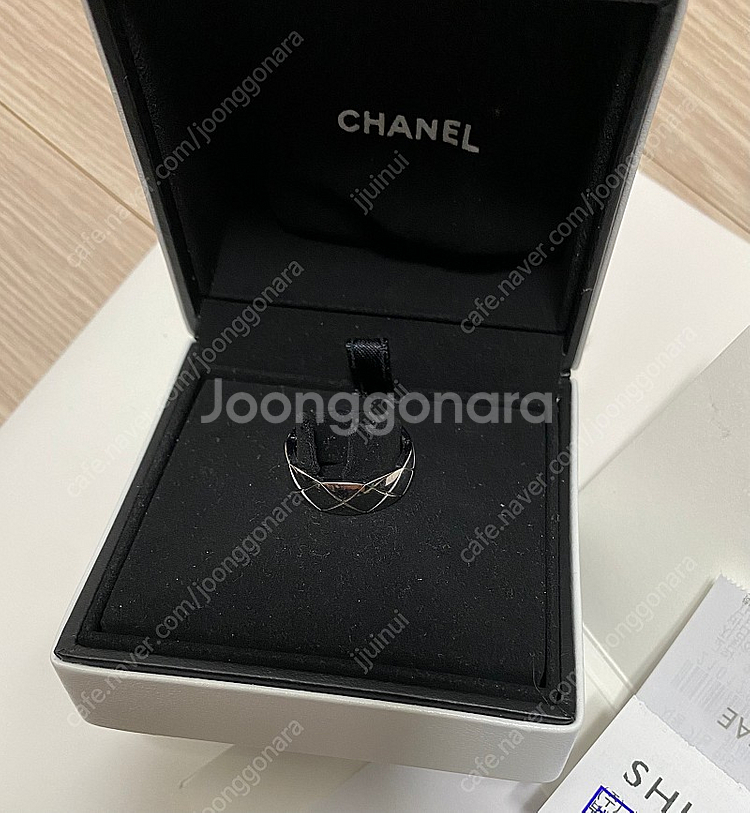 샤넬 코코크러쉬 링 화이트골드 55호--0