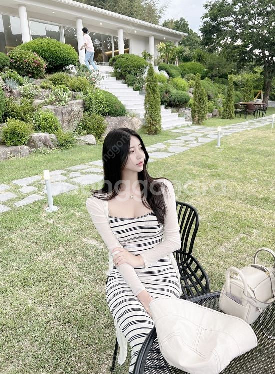 로제드유 스트라이프 데일리 맥시 롱 ops 강추--1
