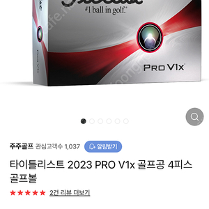 타이틀리스트 골프공 12구 (Pro V1X)