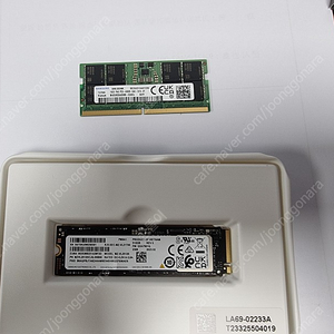 삼성 노트북 메모리DDR5 16GB 1개, PM9A1 M.2 NVME 512BG 각 한개