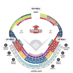 6/28(수) 문학경기장 SSG VS LG 스카이탁자석 2인석 정가양도